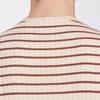 Men's Mulberry Silk & Lyocell Striped T-Shirt