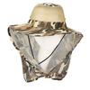 Outdoor Fishing Hat Wide Brim Man Breathable Mesh Fishing Cap Beach Hats Camouflage Sun Uv Protection Shade Hat Gardering Hat