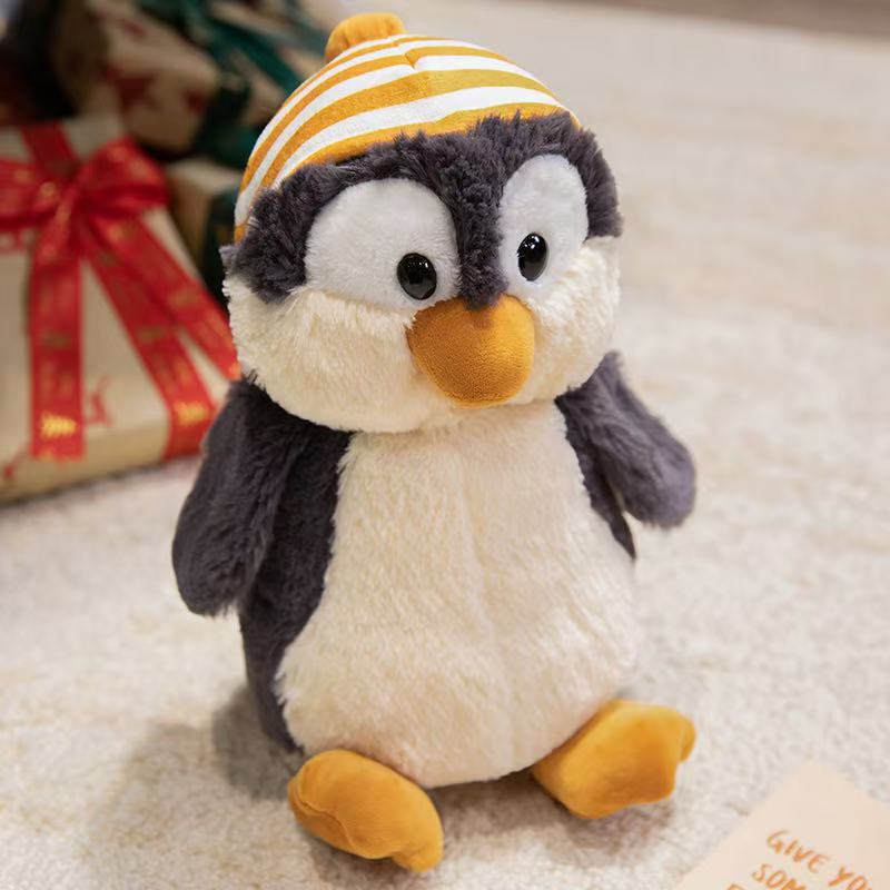 25/35cm New Imitation Wolf Penguin Husky Gorilla Doll Soft Fill Plush Toy Cartoon Anime Cute Gift for Girlfriend Fun Doll