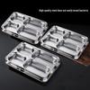 304 Edelstahl 4-Fächer Brotdosen-Set mit Deckel