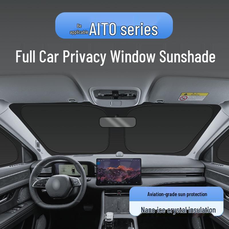 

AITO Series Full Coverage Privacy Car Glass Sunshade - Heat Insulation & Opaque Block 1 Rear Window