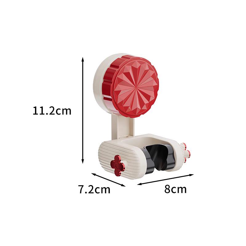 

Elegant No-Drill Adjustable Shower Head Holder with Suction Cup Base