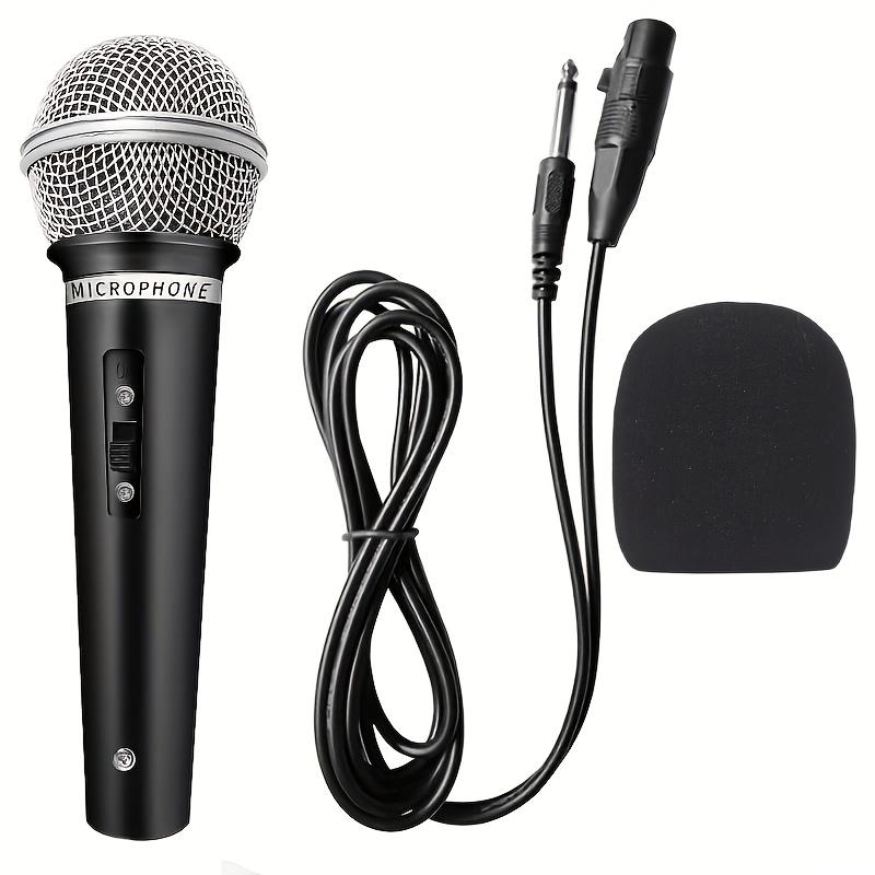 High qualityWired Dynamic Microphone with 6.5mm Jack, Handheld Karaoke Singing and Conference Speech Mic for PA System, 6.5mm Plug Multi-Purpose