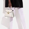 New COACH Cow Leather Handbag, Shoulder Bag, Crossbody Bag Medium Size Women's White CH723-B4HA