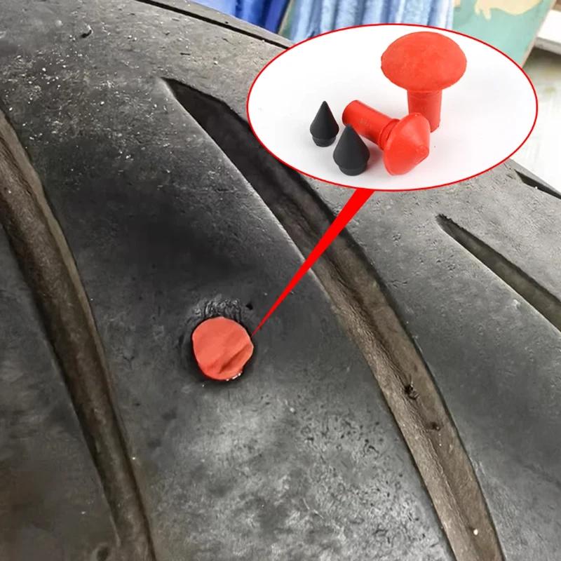 50-10Pcs Universal Car Rubber Mushroom Nails Tyre Repair Nail Plug Puncture Repair Bullet Kit Motorcycle Wheel Tire Repair Tools