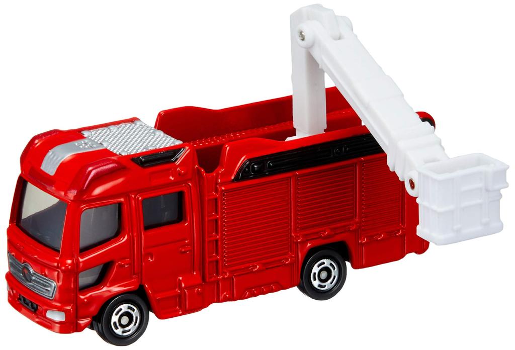 TAKARA TOMY "Tomica No. 119 Morita 13m Boom Multipurpose Fire Pump Truck MVF (Boxed)" Miniature Car, Toy, Ages 3 and Up, Boxed, Meets Toy