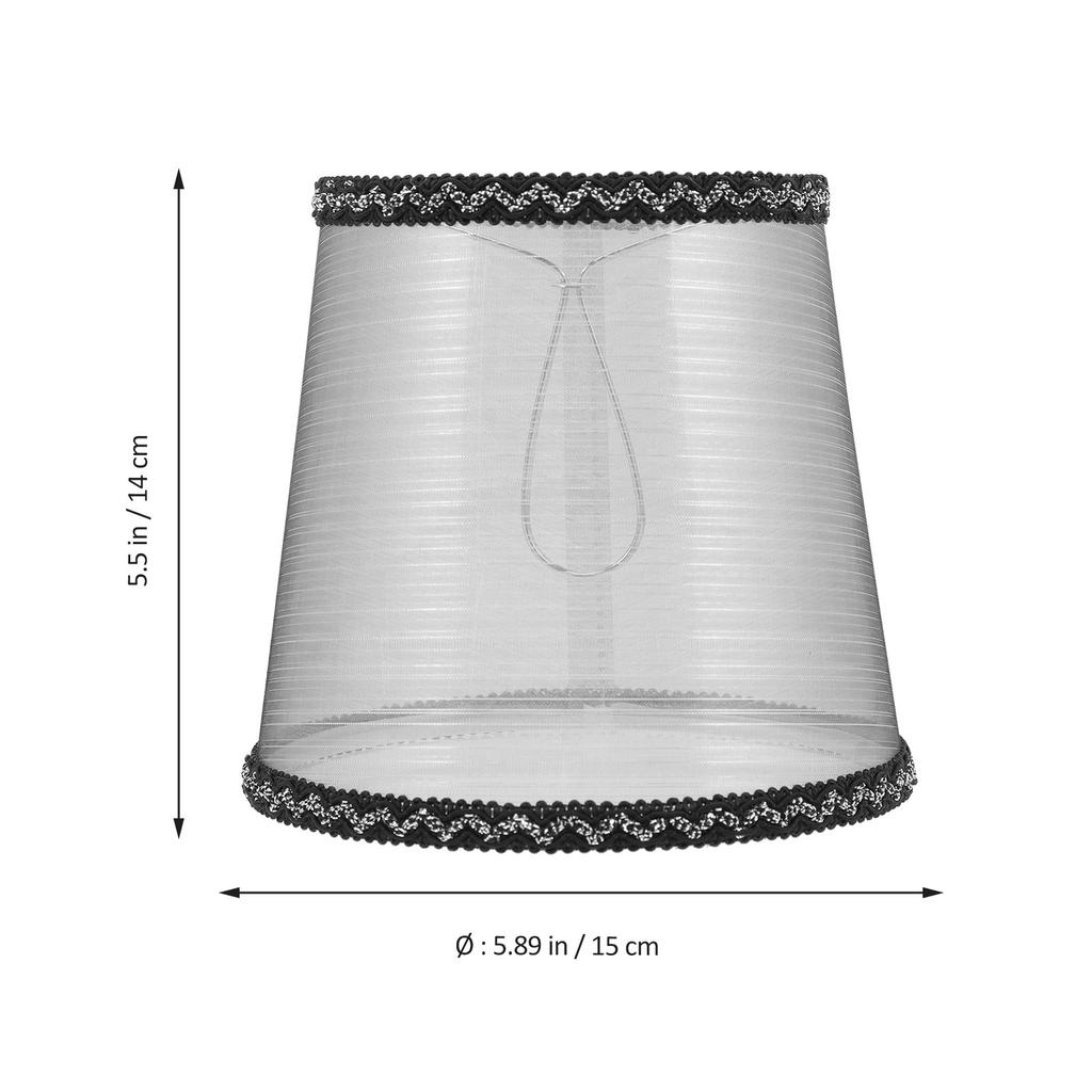 Hanging Lamp Cover Fabric Metal Sturdy Light Shade for Any Lamp Base Prevent Dazzling Warm Mood Bedroom Living Room