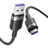 Kabel USB 2.0 A na USB-C 6A pro Android, Rychlé nabíjení, 2 m
