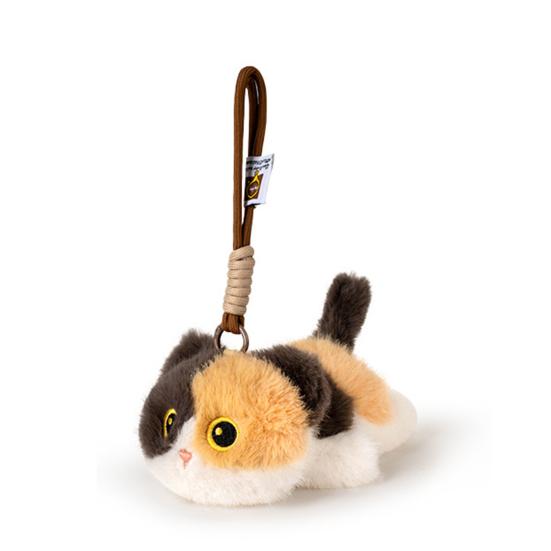 Cute Cat Plush Keychain, Stuffed Animal Kitten Pendant, Soft Fluffy Bag Charm for Backpack Purse, Adorable Gift for Kids Girls