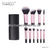 Crystal Handle 10-Piece Mini Makeup Brush Set: Portable Travel Contouring, Eyeshadow & Powder Beauty Tools.