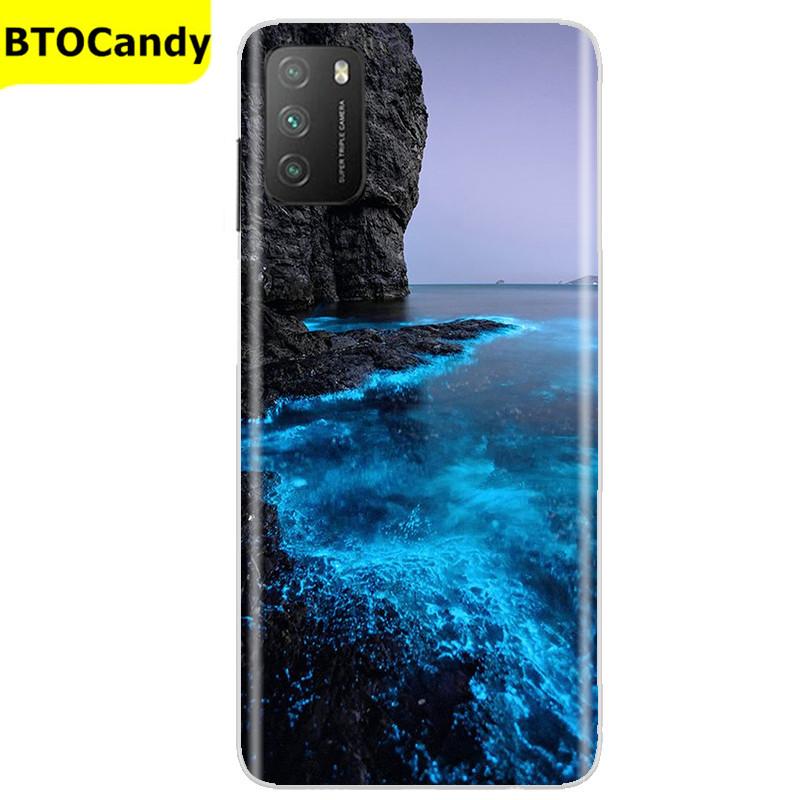 Für POCO M3 Hülle, Weiche Silikon-Rückseite, Telefonhülle für Xiaomi Poco M3 Pro 5G, Rückseitige Abdeckung, Weiche TPU Coque für POCO M 3 M3 Silikonhülle