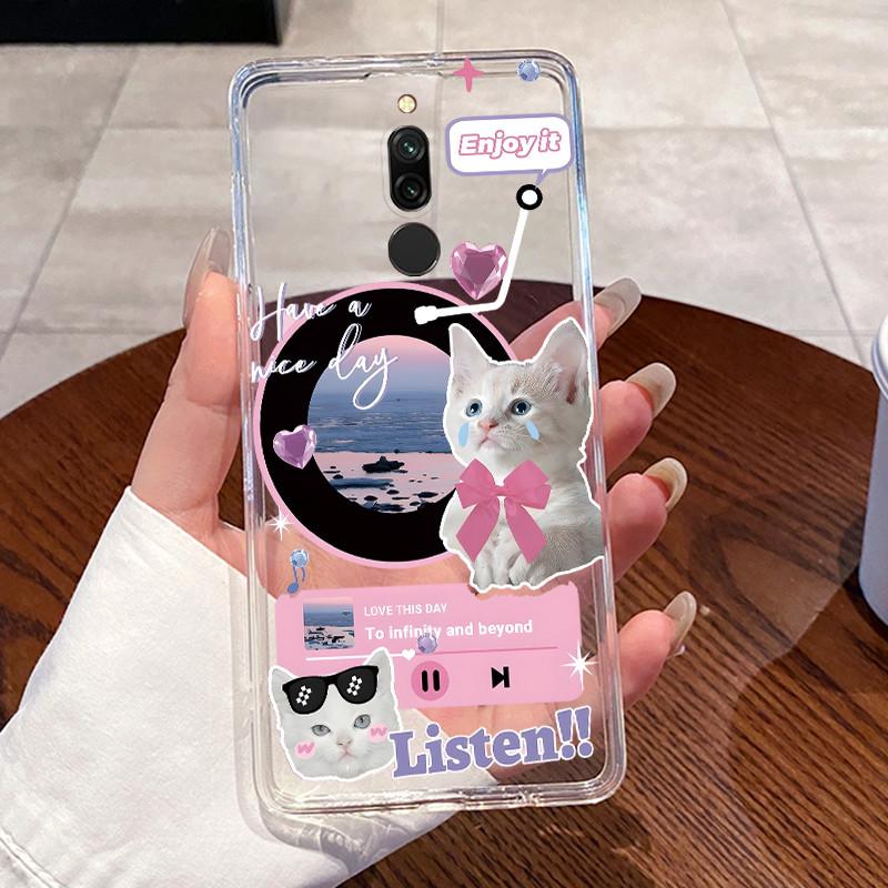 For Xiaomi Redmi 8 Case Redmi 8A Case Redmi 9 Prime Shell Clear Silicone Soft TPU Back Cover Cute Rabbit Cat Dinasaur Phone Case