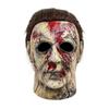 Latex Full Head Horror Mask Moonlit Pale Slasher Realistic Gore Effect For Halloween Party Haunted House Cosplay For Adults