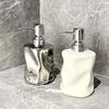 400ML Irregular Ceramic Lotion Bottle Press Hand Sanitizer Dispenser Bottle Shampoo Shower Gel Soap Dispenser Split Bottle
