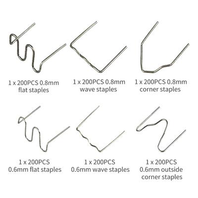 1200PCS Auto Plastic Repair Hot Staples pro opravy plastů při svařování nárazníků automobilu
