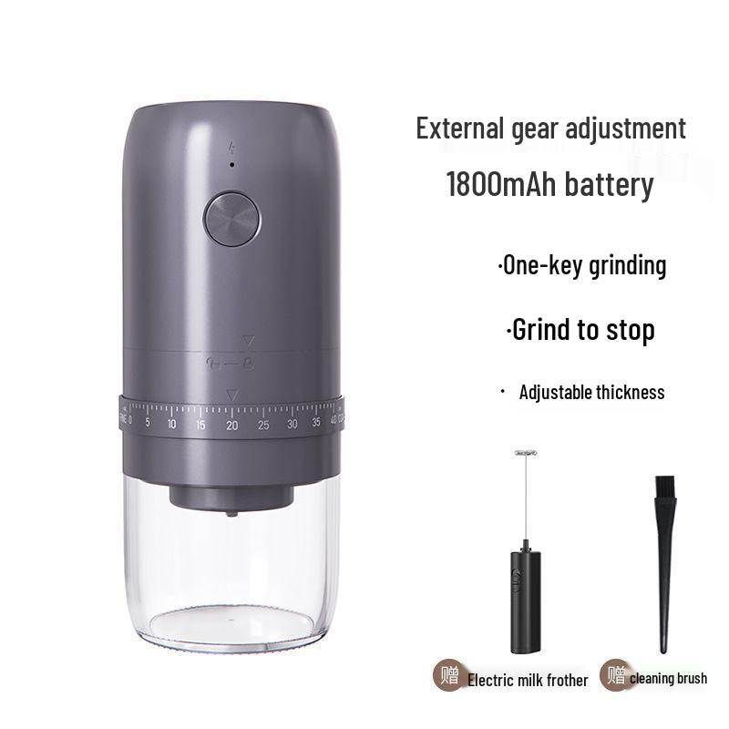 Portable Electric & Manual Coffee Bean Grinder - Compact Household Hand-Cranked & Automatic Grinding Machine