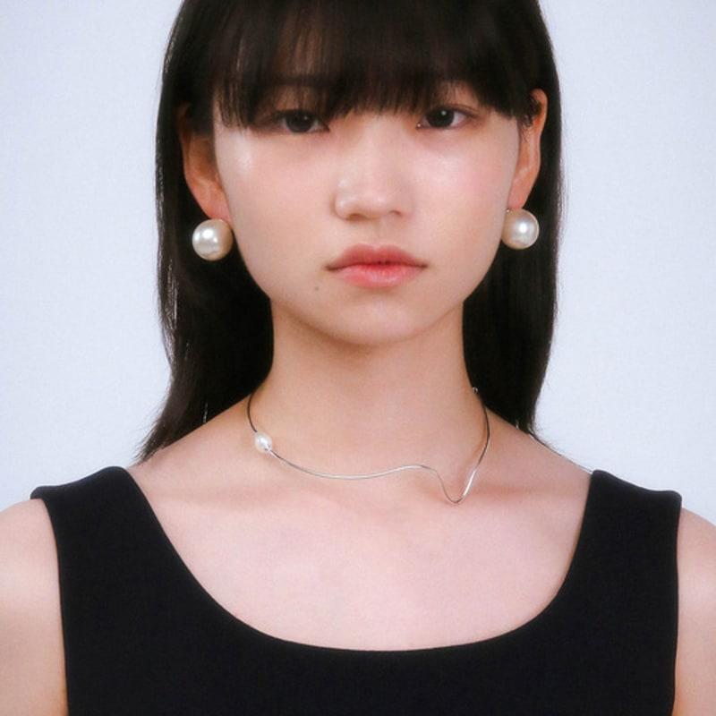 Baked Alaska 20mm Faux Pearl Earrings