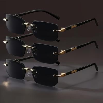 3pcs of Unisex Fashion Glasses Retro Style Suitable for Casual Wear And Daily Activities