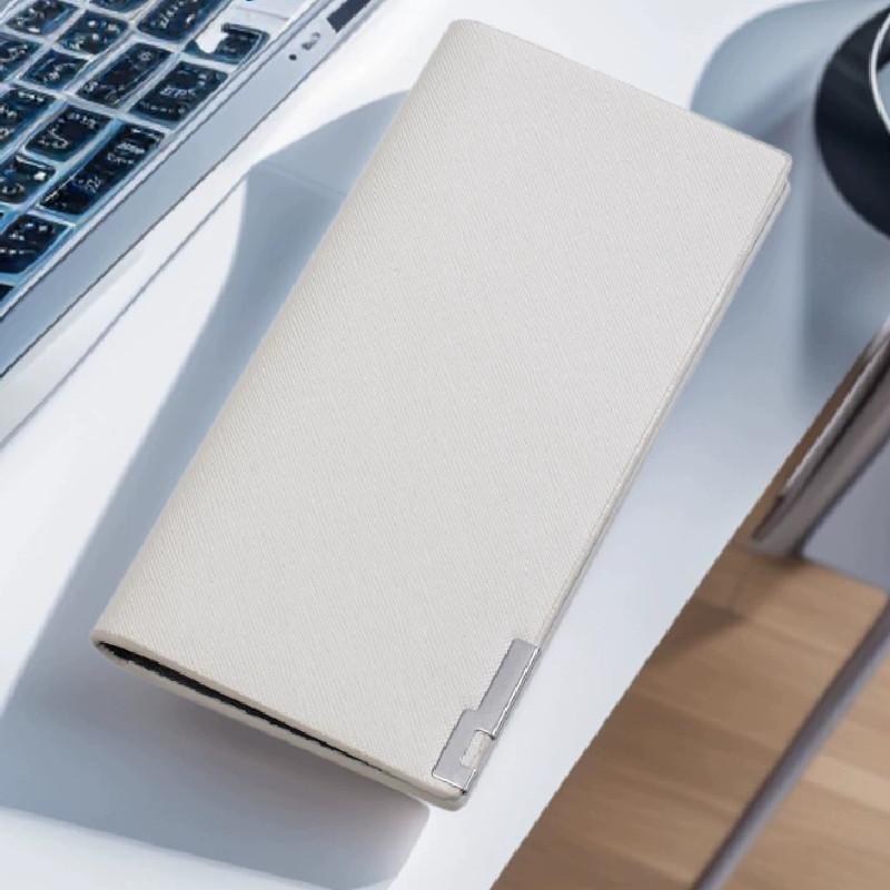 Women Solid Color Pu Leather Wallet Card Bag Fashion Purse Lightweight Gift