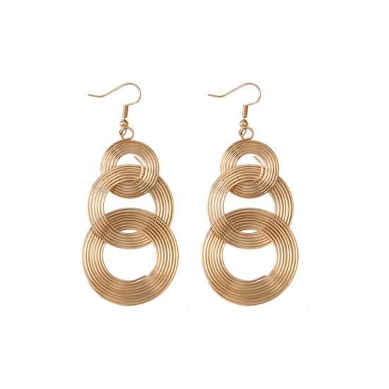 Grandi Orecchini Cerchio 70mm Placcati Oro Vero – 3 Toni – SPARKLE XOXO