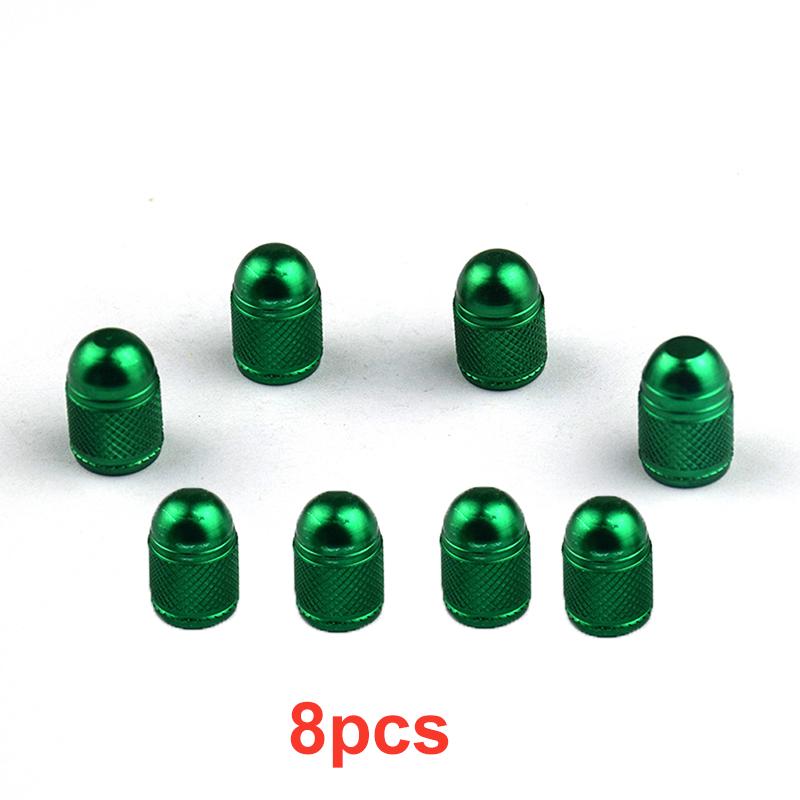 4/8pcs Aluminum Alloy Car Wheel Tire Valve Caps Bullet Tyre Valve Cap Motorcycle Bike Tire Rim Stem Cover Dust Proof Nipple Caps