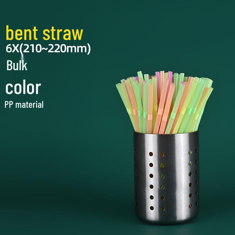 Disposable Transparent Thick PLA Pearl Milk Tea Straws with Independent Packaging