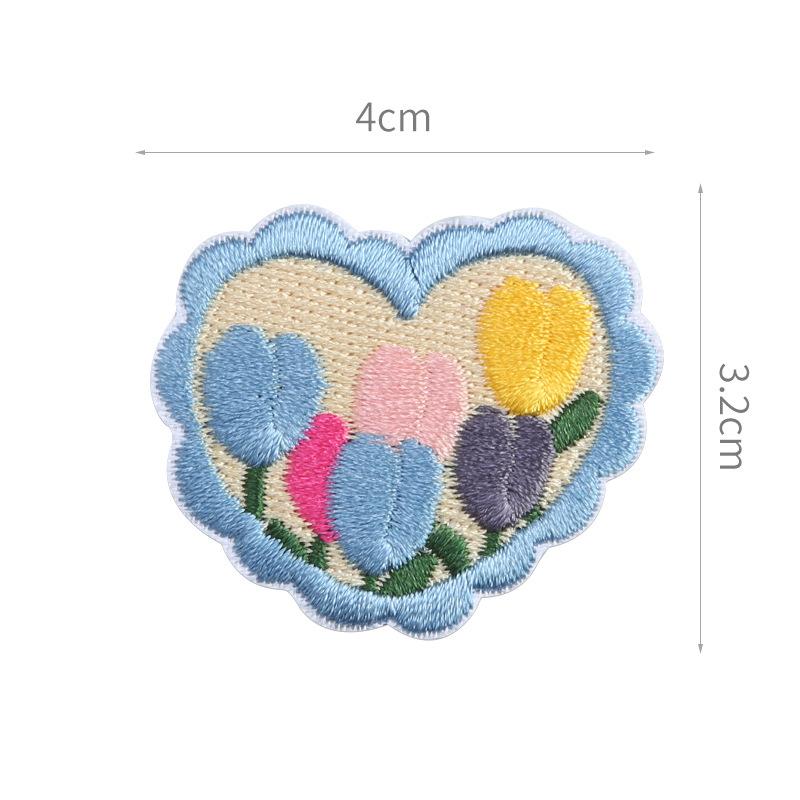 Seam-Free Down Jacket Patch Sticker, Self-Adhesive Love Embroidery Sticker, Clothes, Pants, Holes And No Marks, Repair Subsidy, Heart-Shaped Sticker