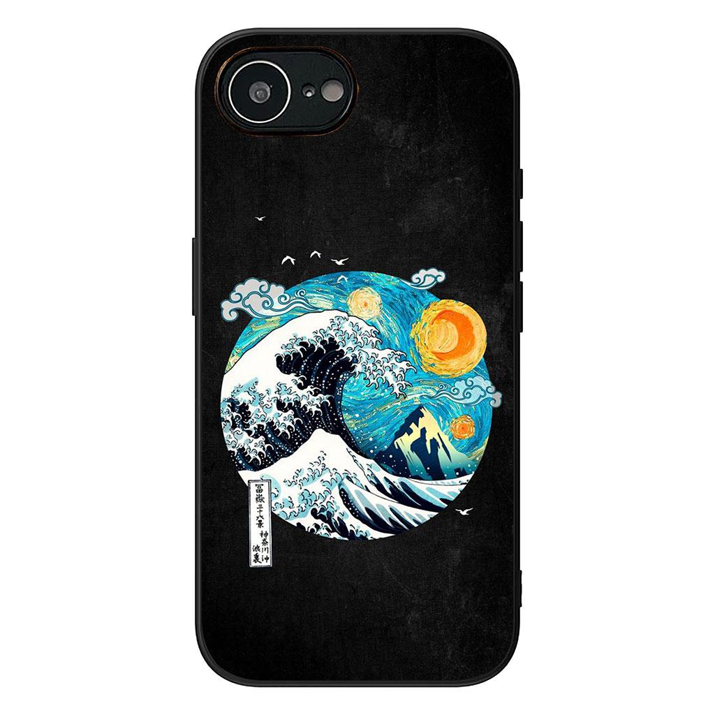 Cover for Apple iPhone 17 16 11 Pro XS Max XR 6 7 8 Plus 16E SE 2020 Air 5 SE2 Phone Case The Great Wave of Kanagawa ocean
