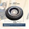 1PC Grinder Wheel Disc 4 Inch Wood Shaping Wheel Wood Grinding Shaping Disk for Angle Grinders with 5/8" Arbor