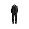 Zara Solid Color Regular Single Breasted Striped Suit Men suits Black 06536833800-33