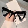 Trendy Retro Cat-Eye Blue Light Glasses with European & American Street Style Influence