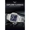 2025 Men's Classic Cubic Automatic Mechanical Watch 50M Waterproof Luminous Sapphire Crystal Reloj Hombre 41MM