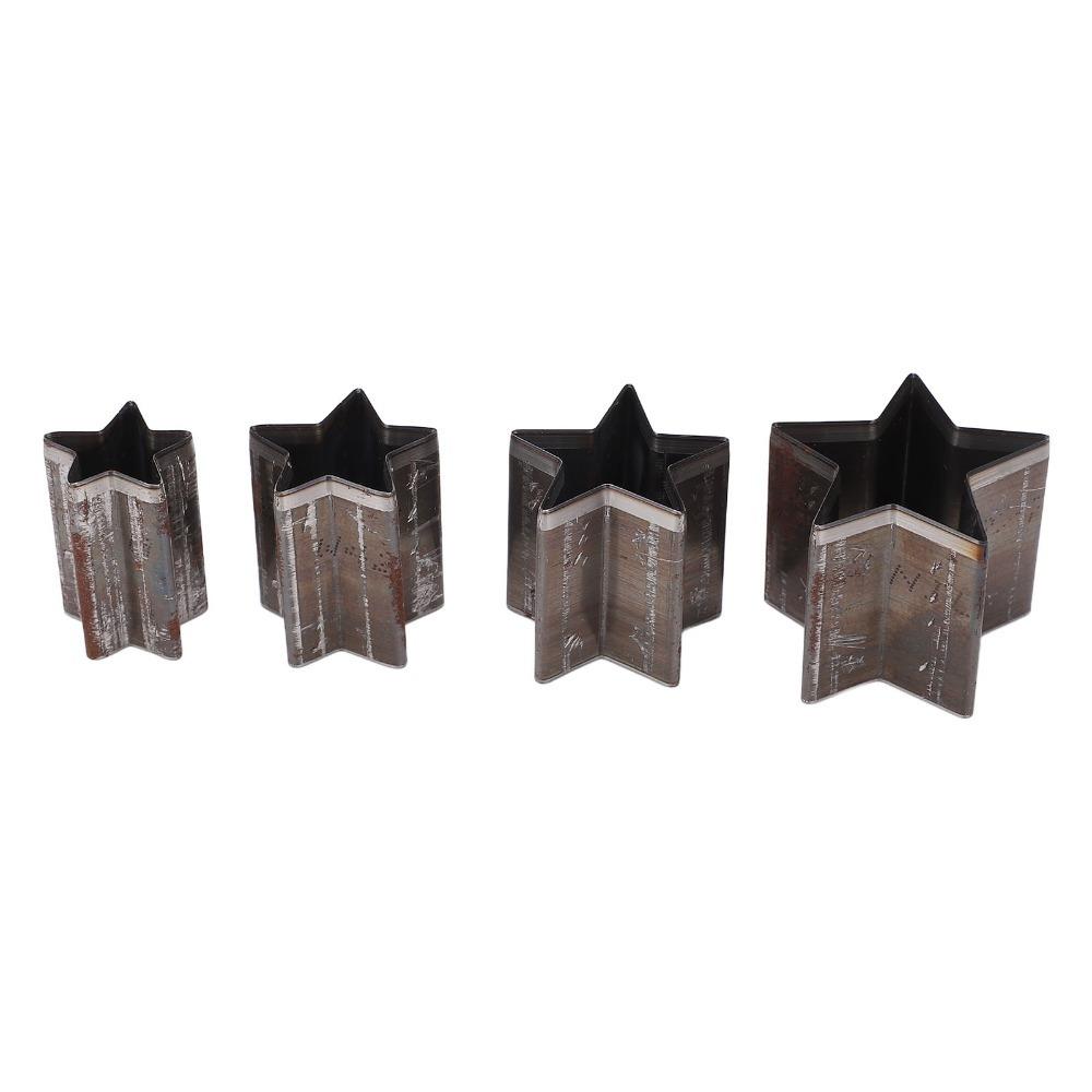 4 PCS with Storage Box Star Shape Leather Cutting Dies Set for DIY Handicrafts, Leather Bags, Belts