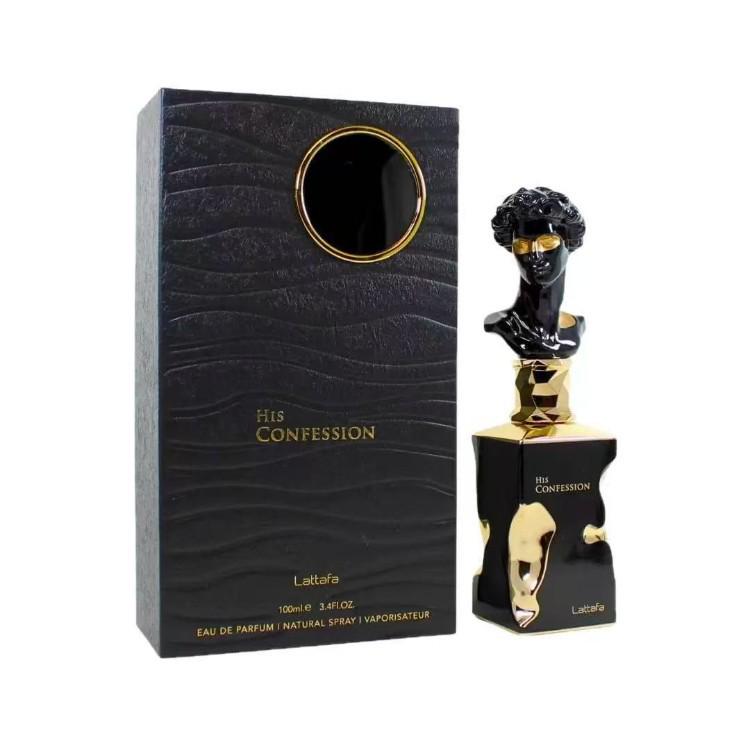 Lattafa His Confession: Premium Unisex Woody Arabic Perfume with Long-Lasting Scent