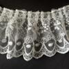 High Quality Double Cotton Thread Embroidery Pleated Tulle Lace DIY Dress Skirt Underwear Cuff Curtain Hem Sewing Decoration