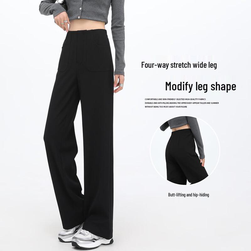Women's High-Waisted Wide-Leg Trousers
