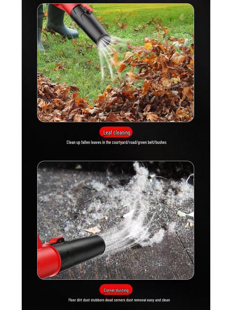 Cordless Rechargeable Industrial Dust Blower - Powerful Lithium Battery Storm Blower