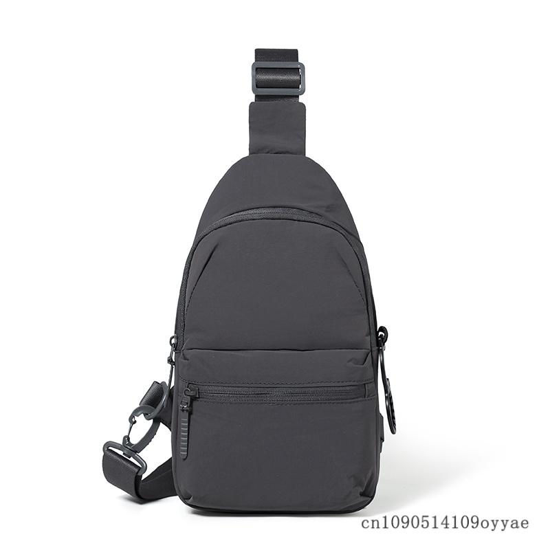 Men's Chest Bag, Fashionable Chest Messenger Bag, Niche Waist Bag, Large-Capacity Casual Commuter Shoulder Bag, Travel Backpacks