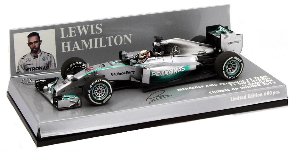 Minichamps Scale Petronas F1 Team W05 Hamilton Chinese Grand Prix Winner 2014 1/43 Mercedes-AMG L. #44