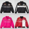 F1 Vyšívaná závodní bunda Ležérní Biker Letecký kabát Unisex Teplé Sportovní svrchní oblečení