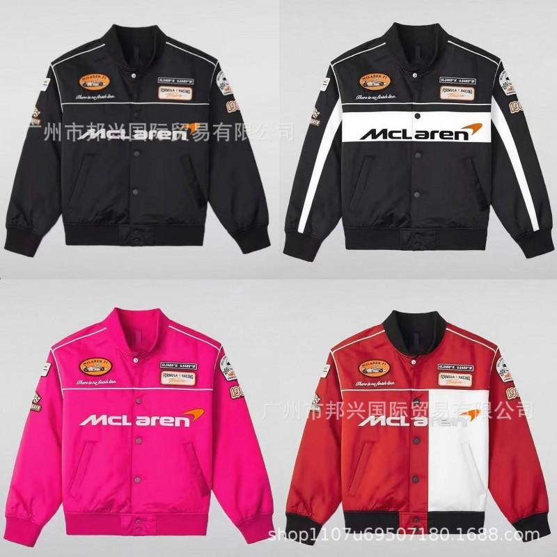 F1 Vyšívaná závodní bunda Ležérní Biker Letecký kabát Unisex Teplé Sportovní svrchní oblečení