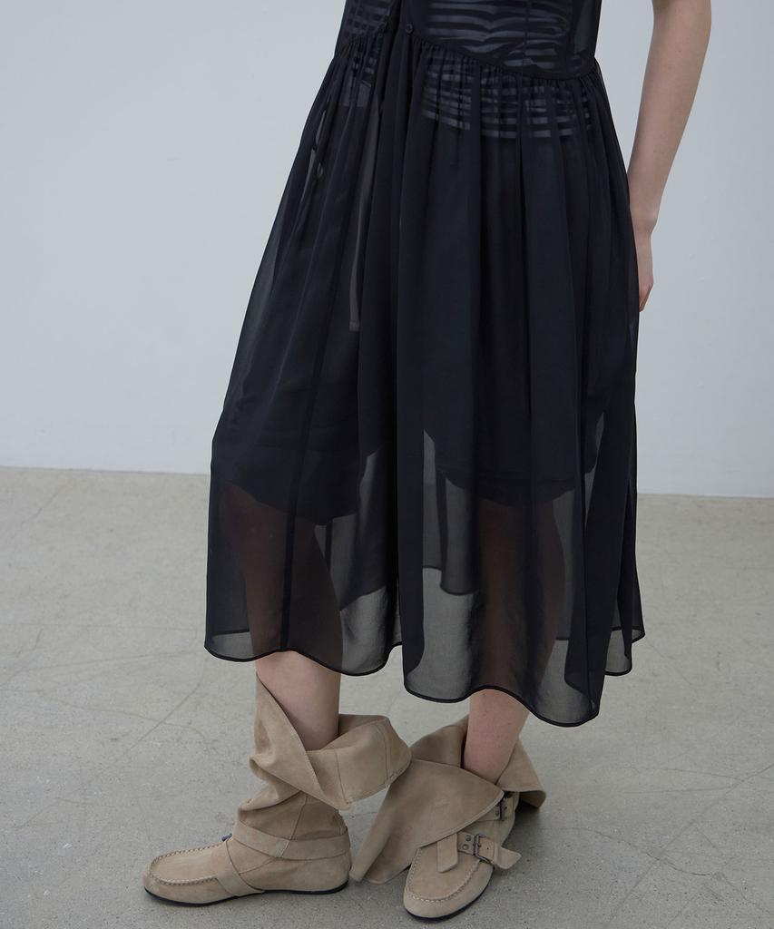 Lcdc Tm Mesh Frill Dress (Black)