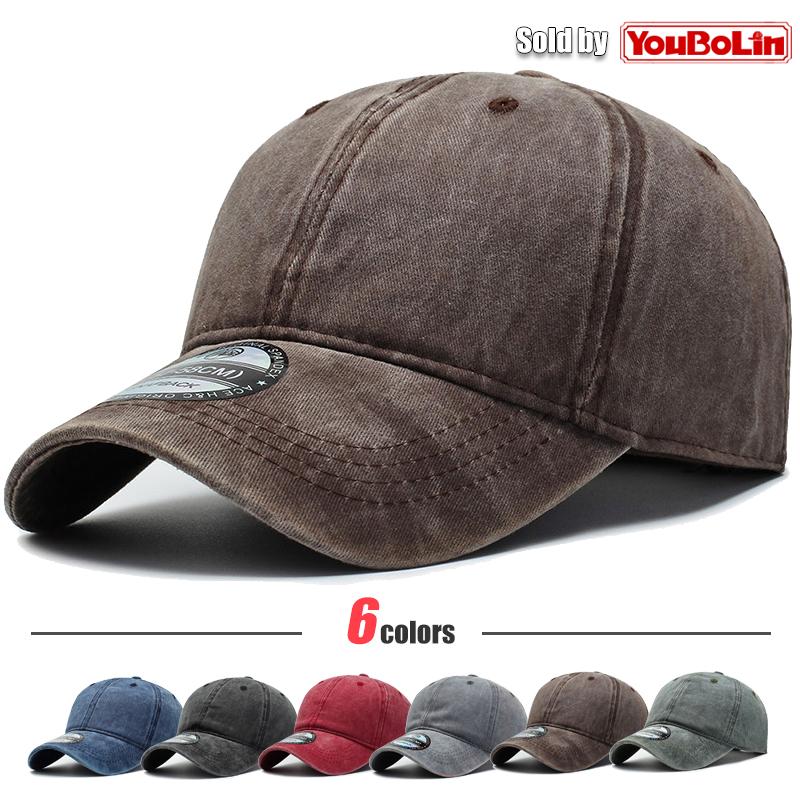 Four Seasons Simple Light Plate Solid Color Cotton Adjustable Baseball Cap Sun Hat Trucker Caps Dad Hats