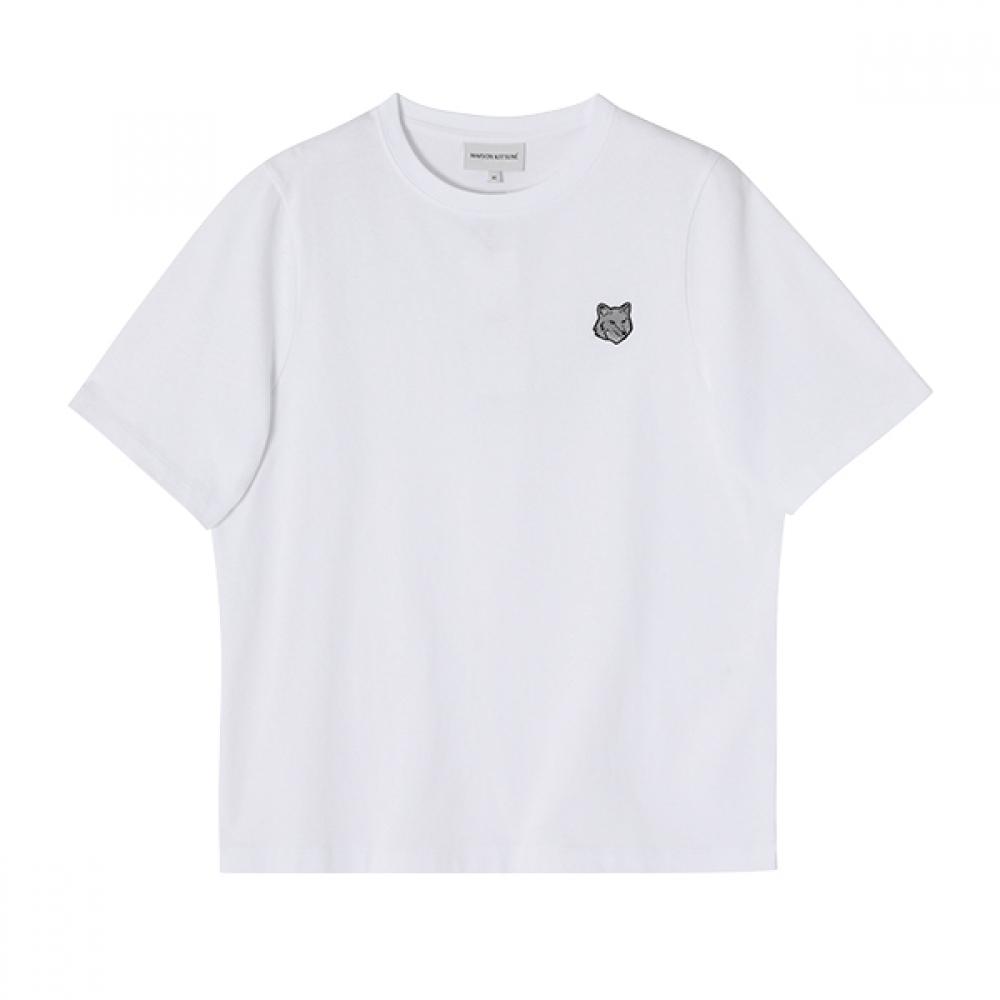 MaiSon KitSune Mw00111kj0119 P100 Bold Fox Head Patch Women S Short Sleeve Tee MW00111KJ0119 P100 (M)