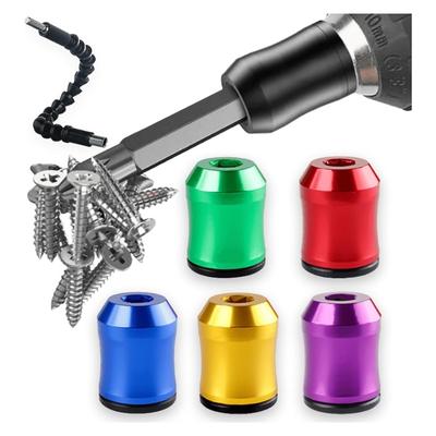 5Pcs Magnetic Bit Metal Magnetizer Screw Hexagonal Shank Base For Screwdriver Workshop Home Improvement