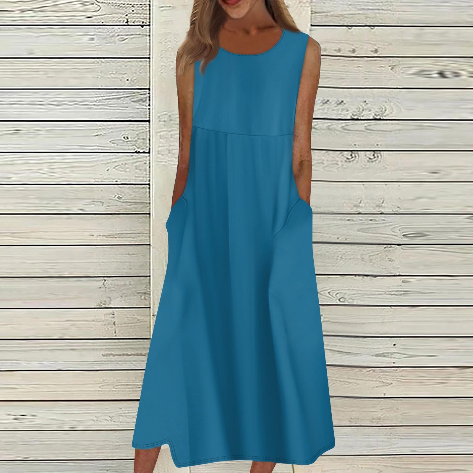 Жен. Повседневные платья с принтом Круглый вырез Классический Классический На открытом — фото 10