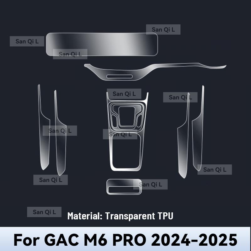 Interior TPU for GAC M6 PRO 2024 2025 Protective Film Cover Anti-Scratch Gearbox Panel Navigation Screen Automotive FILM