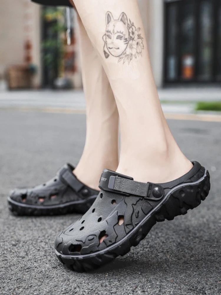 Fashion Hole Male Shoe Shoes Beach with Platform Height New Design 2025 Fashion Eva in Welcome Deal on Offer Summer Sale 39 Men's Sandal