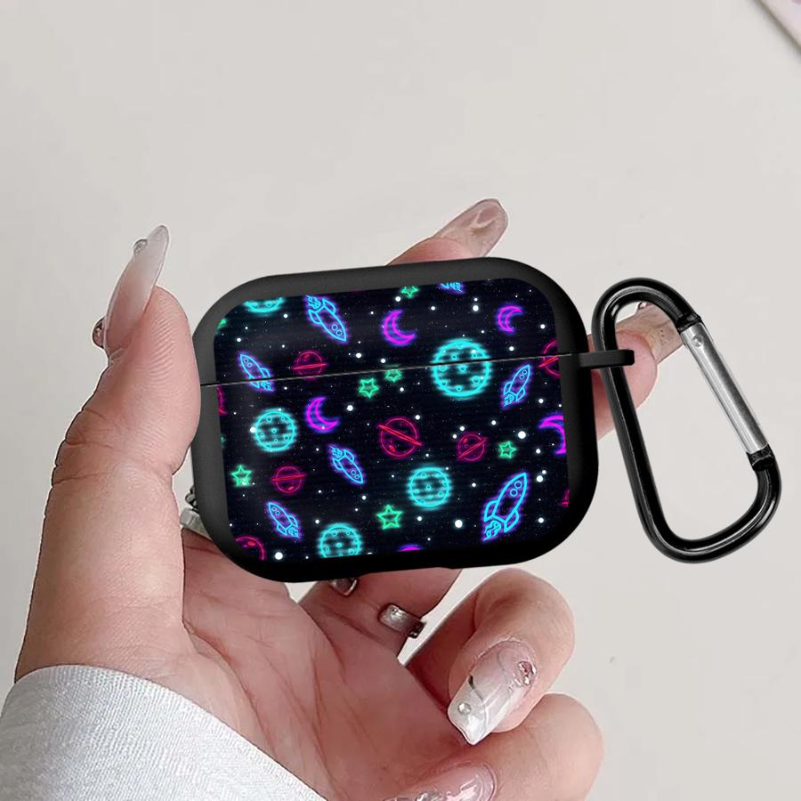 Colorful Galaxy Print Case For Airpods 3 4 Pro Pro2 Pro3 2 1 Earphone Cases Cover