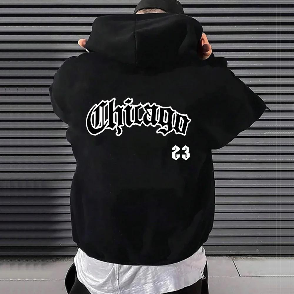 Gothic Printed Sweatshirt Men's Women's Fleece Casual Hooded Pullover Harajuku Hoodies Autumn Winter Loose Oversized Streetwear